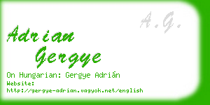 adrian gergye business card
